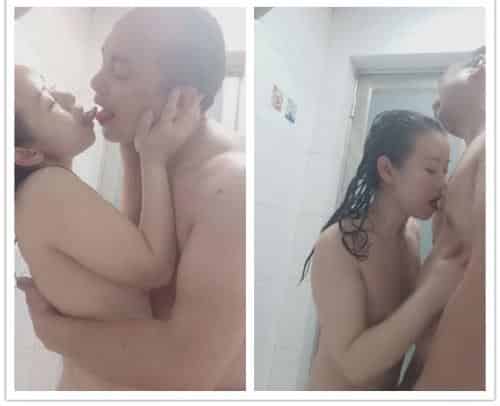 [浴室门]大叔与小情人的浴室自拍插图