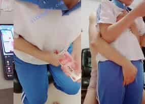 学妹~[刚发育的小侄女]被叔叔金钱诱惑无套啪啪插图